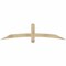 Ekena Millwork Bellingham Rough Sawn Timber Gable Bracket, Douglas Fir, 72"W x 18"H x 2"D x 4"F, 6/12 Pitch GBW072X18X0204BEL00RDF - alternate 1